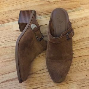 Suede mules by American Eagle outfitters